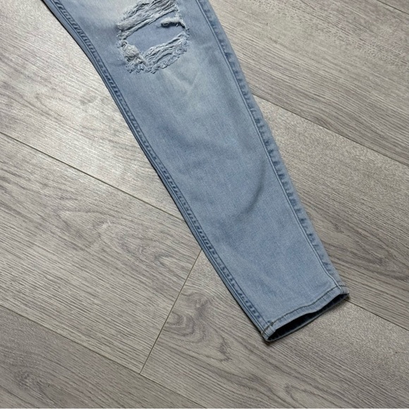 Hollister Super Skinny Advanced Stretch Light Blue Distressed Jeans 28x30 - Picture 5 of 11
